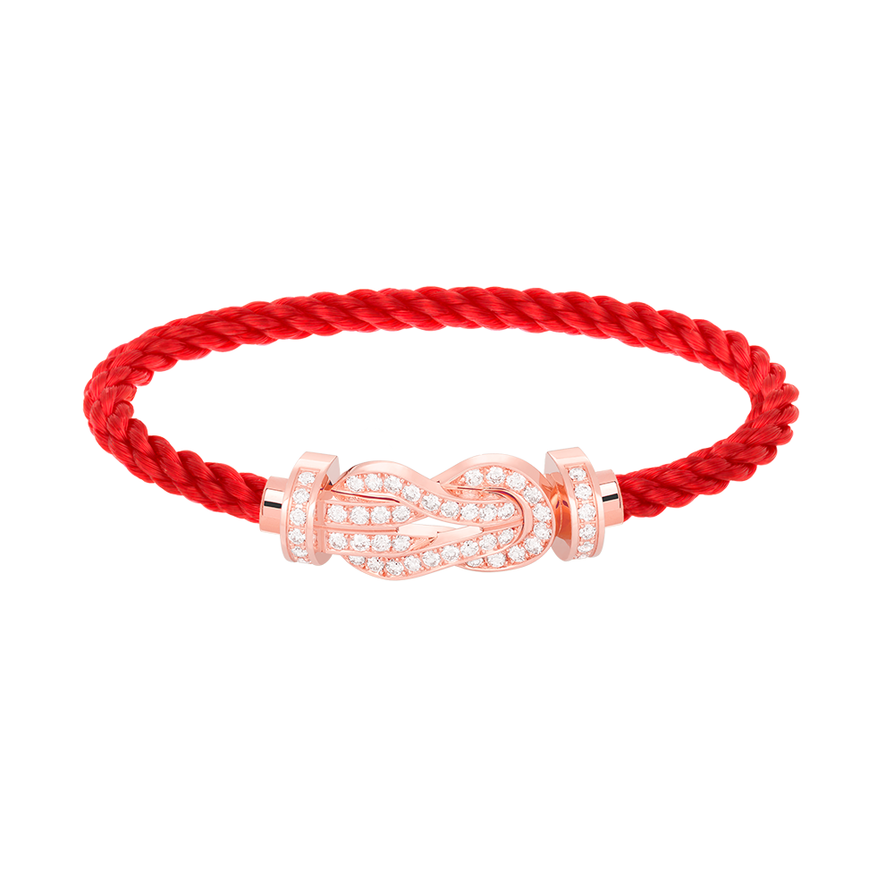 ¡®AuraJewelry¡¯CHANCE LARGE 8 FIGURE BUCKLE FULL DIAMOND BRACELET ROSE GOLD