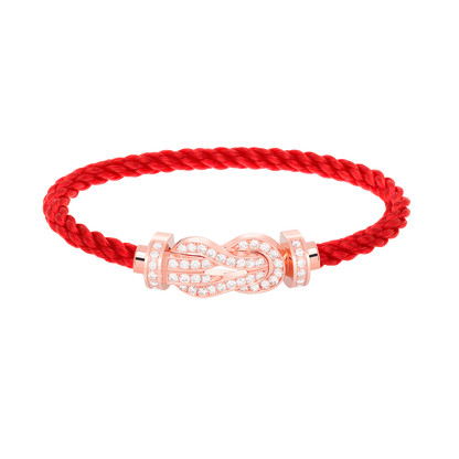¡®AuraJewelry¡¯CHANCE LARGE 8 FIGURE BUCKLE FULL DIAMOND BRACELET ROSE GOLD