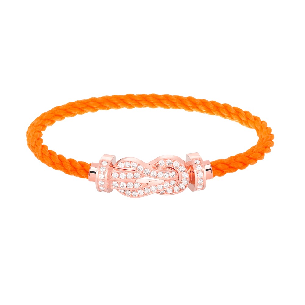 ¡®AuraJewelry¡¯CHANCE LARGE 8 FIGURE BUCKLE FULL DIAMOND BRACELET ROSE GOLD