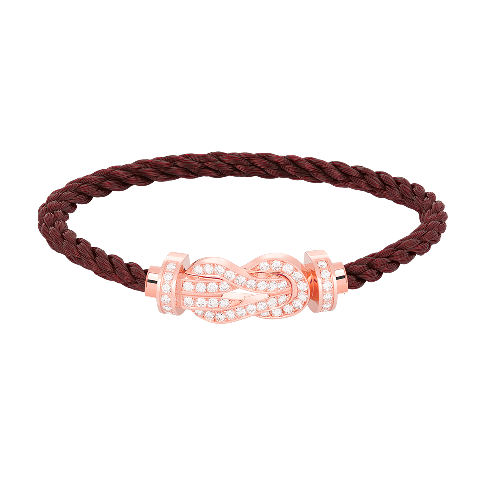 ¡®AuraJewelry¡¯CHANCE LARGE 8 FIGURE BUCKLE FULL DIAMOND BRACELET ROSE GOLD