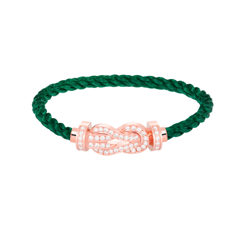 ¡®AuraJewelry¡¯CHANCE LARGE 8 FIGURE BUCKLE FULL DIAMOND BRACELET ROSE GOLD