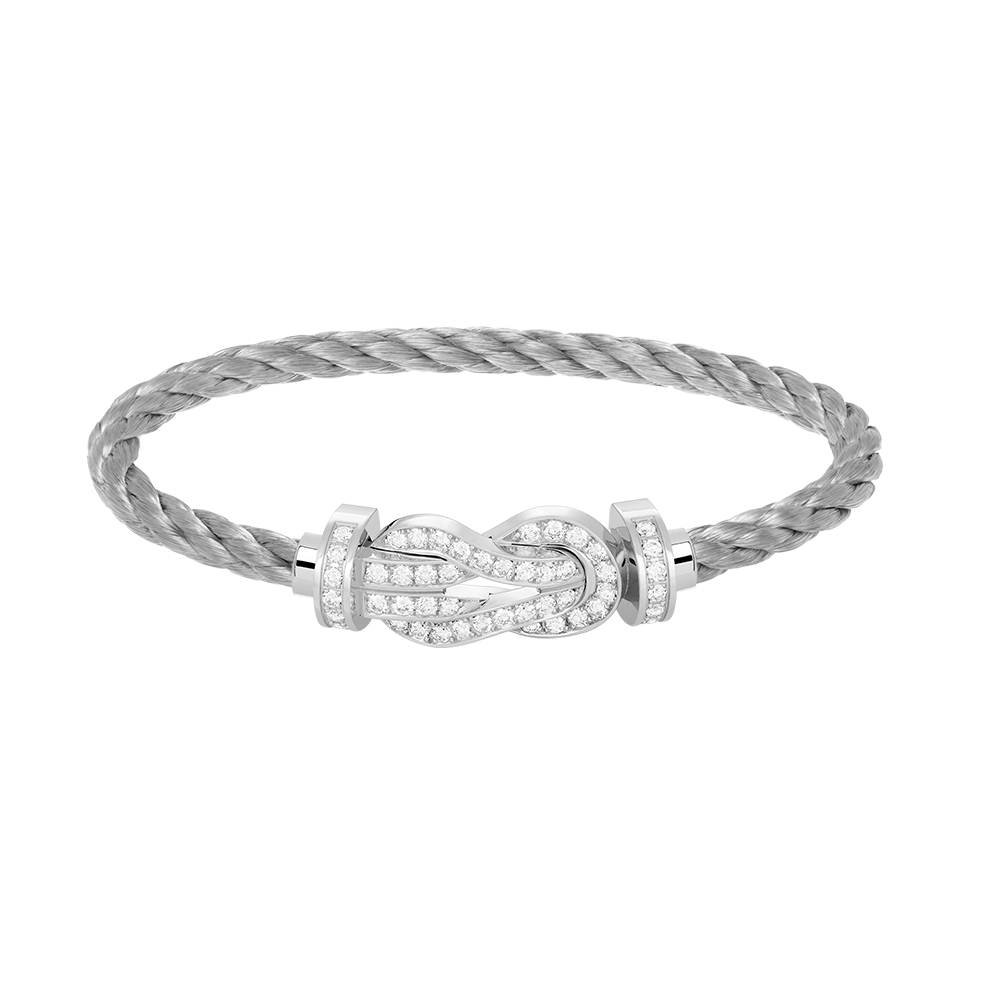 ¡®AuraJewelry¡¯CHANCE LARGE 8 FIGURE BUCKLE FULL DIAMOND BRACELET SILVER