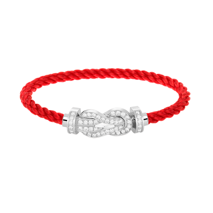 ¡®AuraJewelry¡¯CHANCE LARGE 8 FIGURE BUCKLE FULL DIAMOND BRACELET SILVER