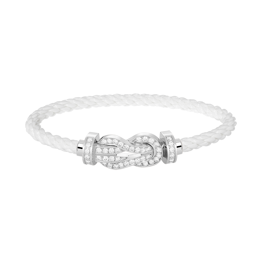 ¡®AuraJewelry¡¯CHANCE LARGE 8 FIGURE BUCKLE FULL DIAMOND BRACELET SILVER