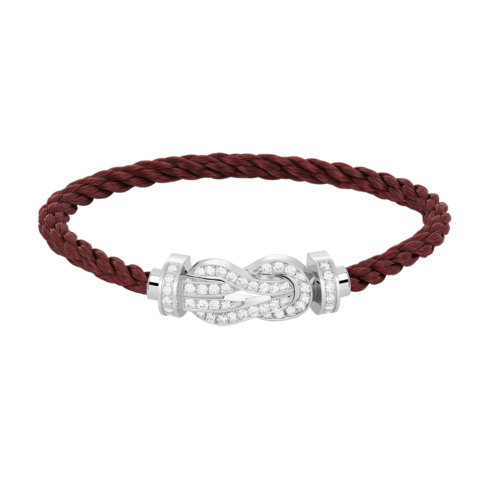 ¡®AuraJewelry¡¯CHANCE LARGE 8 FIGURE BUCKLE FULL DIAMOND BRACELET SILVER