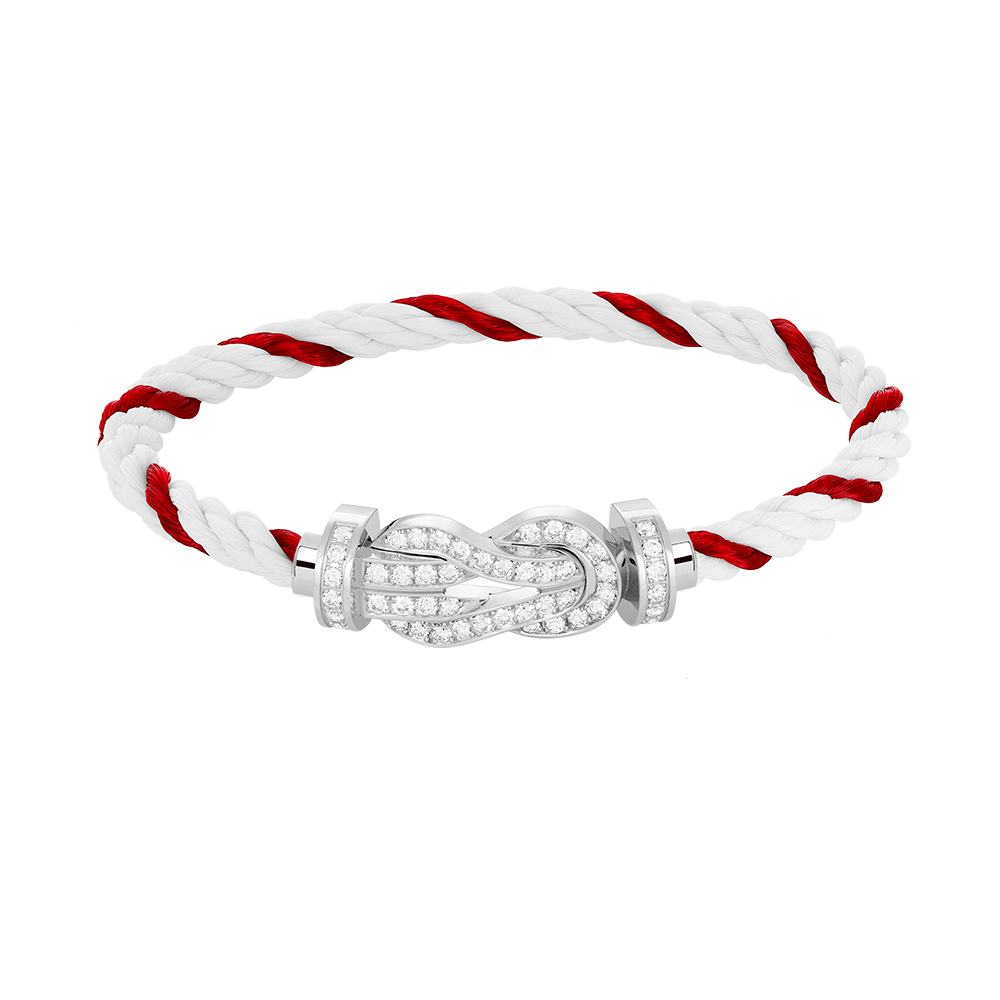 ¡®AuraJewelry¡¯CHANCE LARGE 8 FIGURE BUCKLE FULL DIAMOND BRACELET SILVER