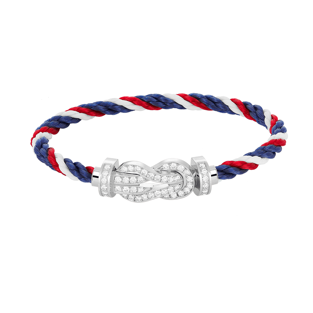 ¡®AuraJewelry¡¯CHANCE LARGE 8 FIGURE BUCKLE FULL DIAMOND BRACELET SILVER