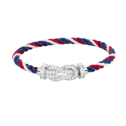 ¡®AuraJewelry¡¯CHANCE LARGE 8 FIGURE BUCKLE FULL DIAMOND BRACELET SILVER
