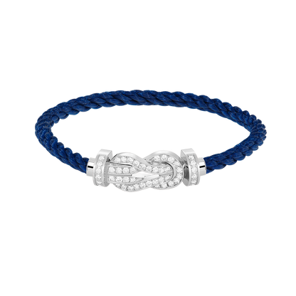 ¡®AuraJewelry¡¯CHANCE LARGE 8 FIGURE BUCKLE FULL DIAMOND BRACELET SILVER