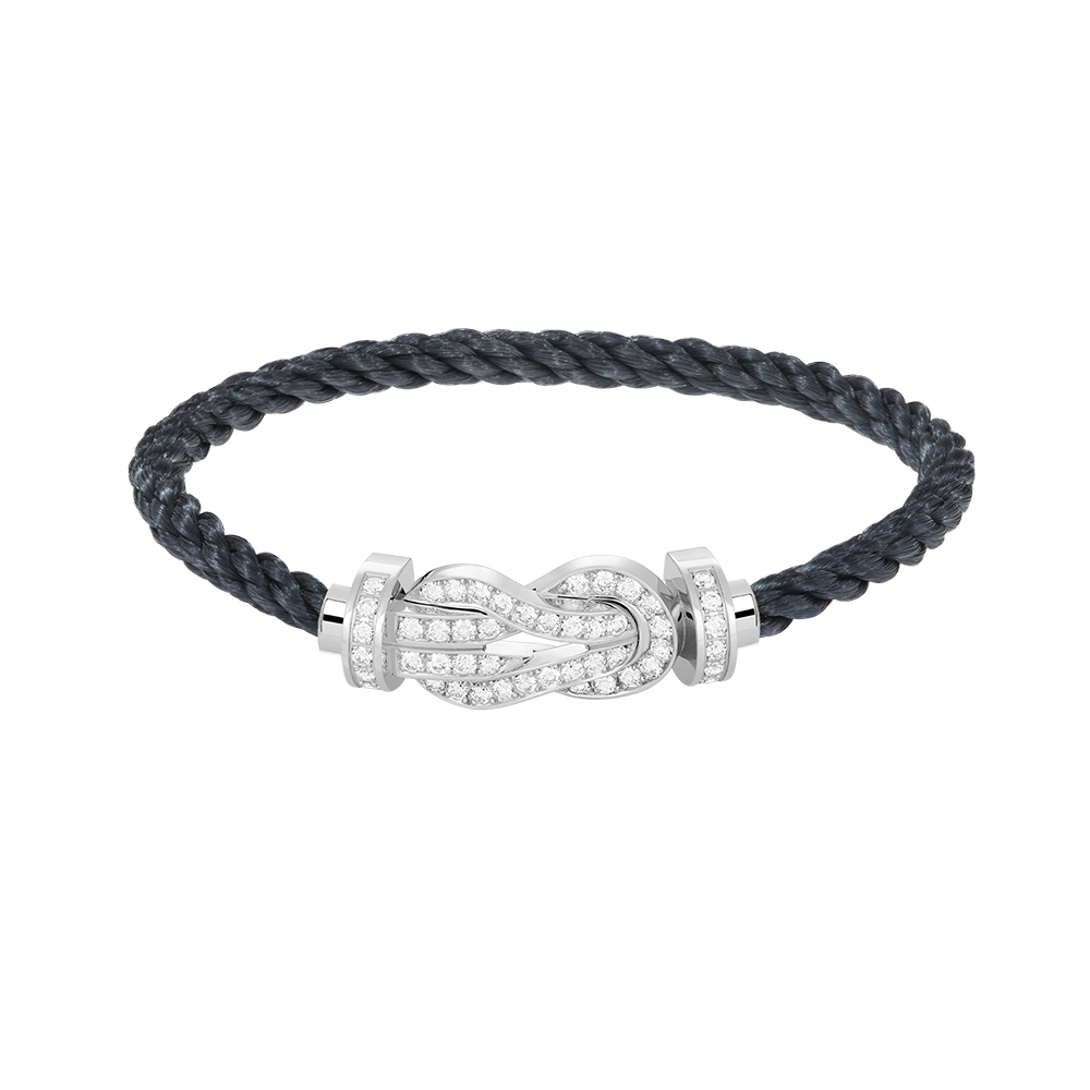 ¡®AuraJewelry¡¯CHANCE LARGE 8 FIGURE BUCKLE FULL DIAMOND BRACELET SILVER
