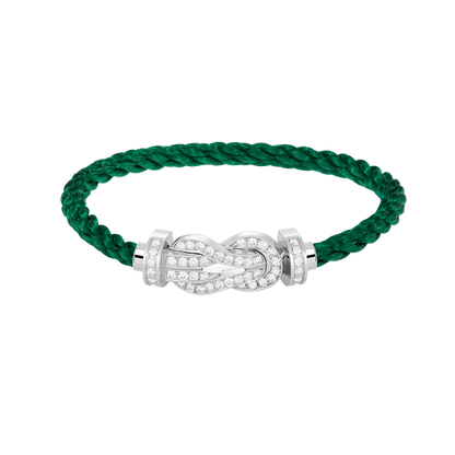 ¡®AuraJewelry¡¯CHANCE LARGE 8 FIGURE BUCKLE FULL DIAMOND BRACELET SILVER