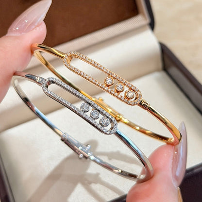 [AuraJewelry]Move Pavé Diamond Bangle Bracelet M