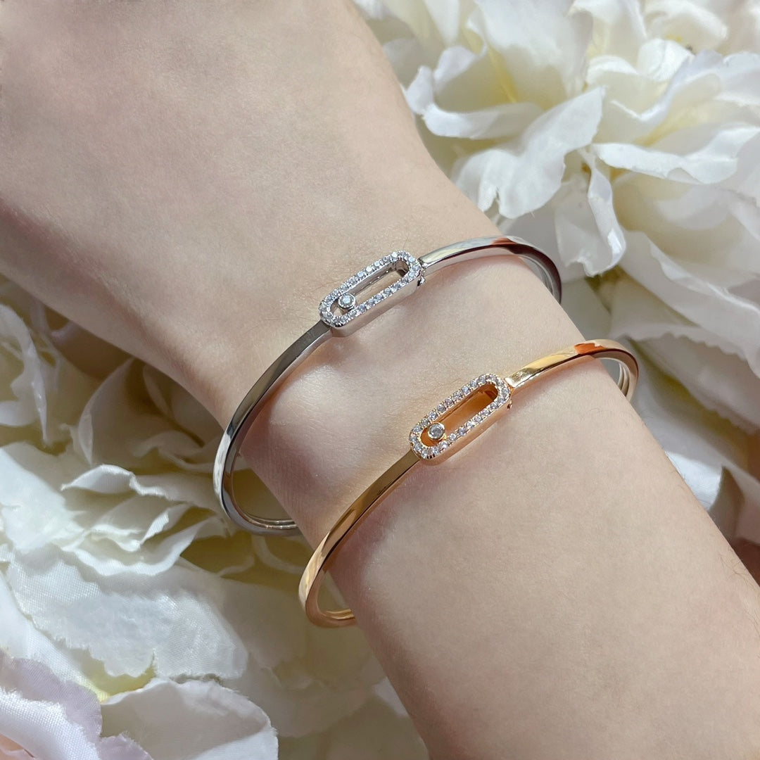[AuraJewelry]Move Uno pavé flex bangle medium