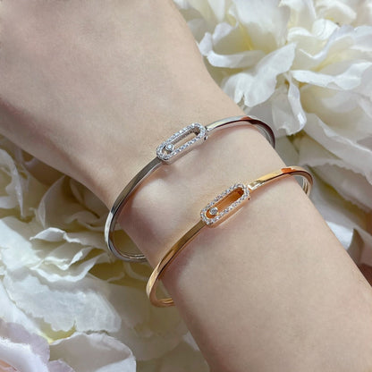 [AuraJewelry]Move Uno pavé flex bangle medium