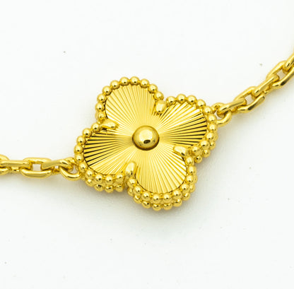 [AuraJewelry]New  CLOVER 5 MOTIF LASER BRACELET COLLECTION