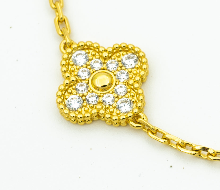 [AuraJewelry]New  CLOVER 5 MOTIF LASER BRACELET COLLECTION