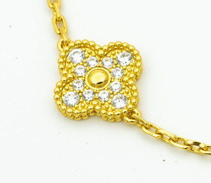 [AuraJewelry]New  CLOVER 5 MOTIF LASER BRACELET COLLECTION