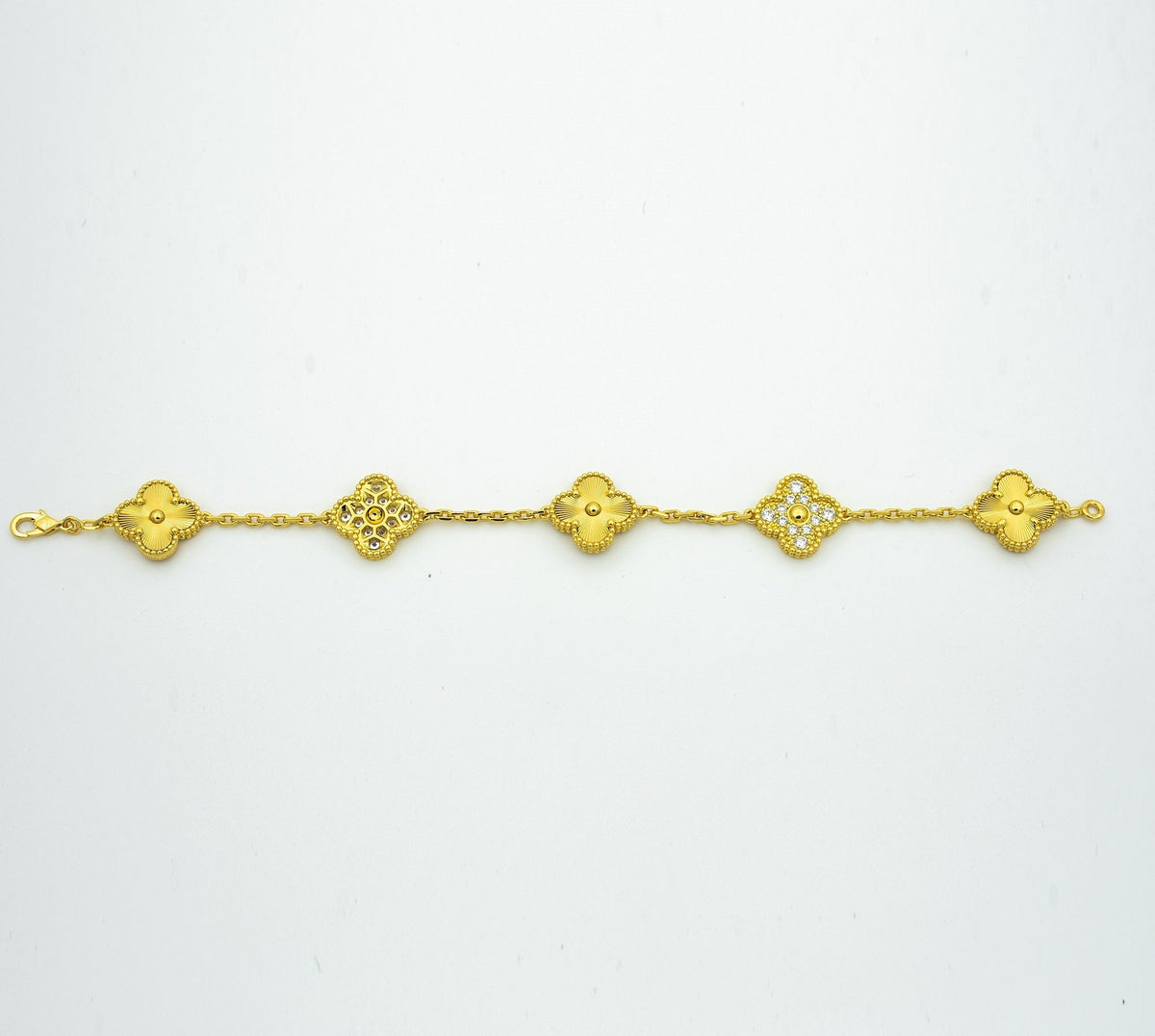 [AuraJewelry]New  CLOVER 5 MOTIF LASER BRACELET COLLECTION