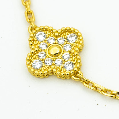 [AuraJewelry]New  CLOVER 5 MOTIF LASER BRACELET COLLECTION