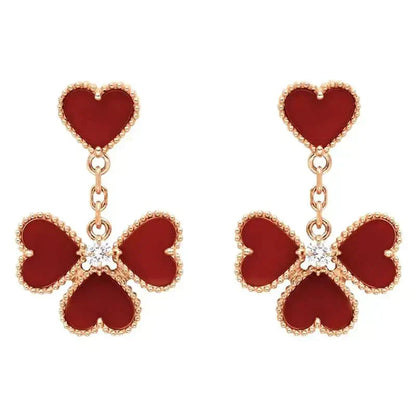 ¡®AuraJewelry¡¯SWEET CLOVER CARNELIAN EARRINGS