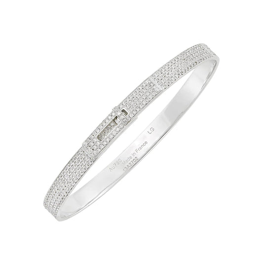 ¡®AuraJewelry¡¯HM KELLY BRACELET IN SILVER AND FULL PAVE DIAMOND