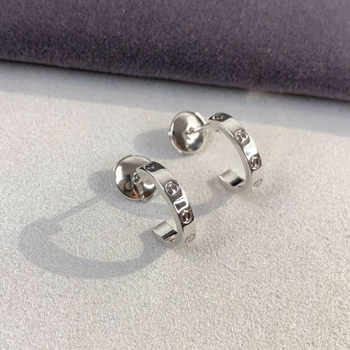 ¡®AuraJewelry¡¯LOVE EARRINGS 2.65MM SILVER