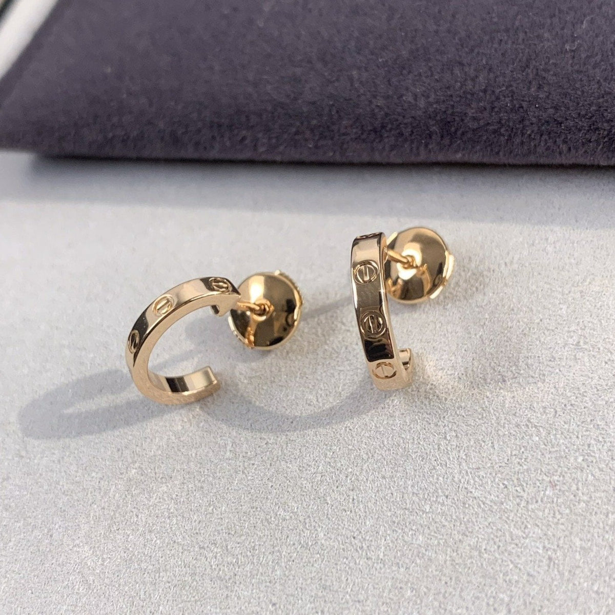 ¡®AuraJewelry¡¯LOVE EARRINGS 2.65MM PINK GOLD