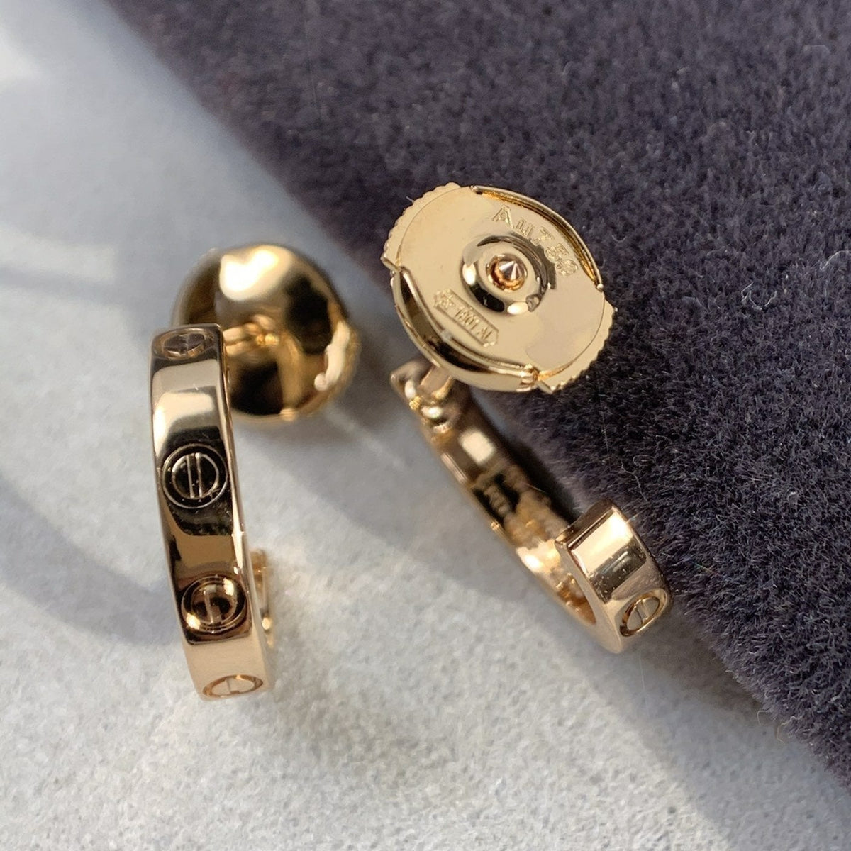¡®AuraJewelry¡¯LOVE EARRINGS 2.65MM PINK GOLD