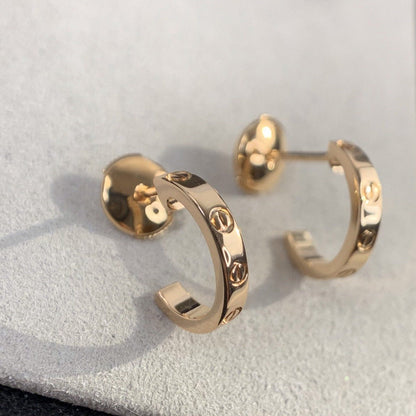 ¡®AuraJewelry¡¯LOVE EARRINGS 2.65MM PINK GOLD