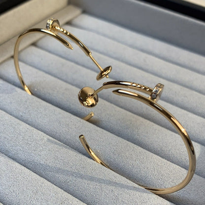 ¡®AuraJewelry¡¯JUSTE EARRINGS GOLD DIAMONDS 1.8MM
