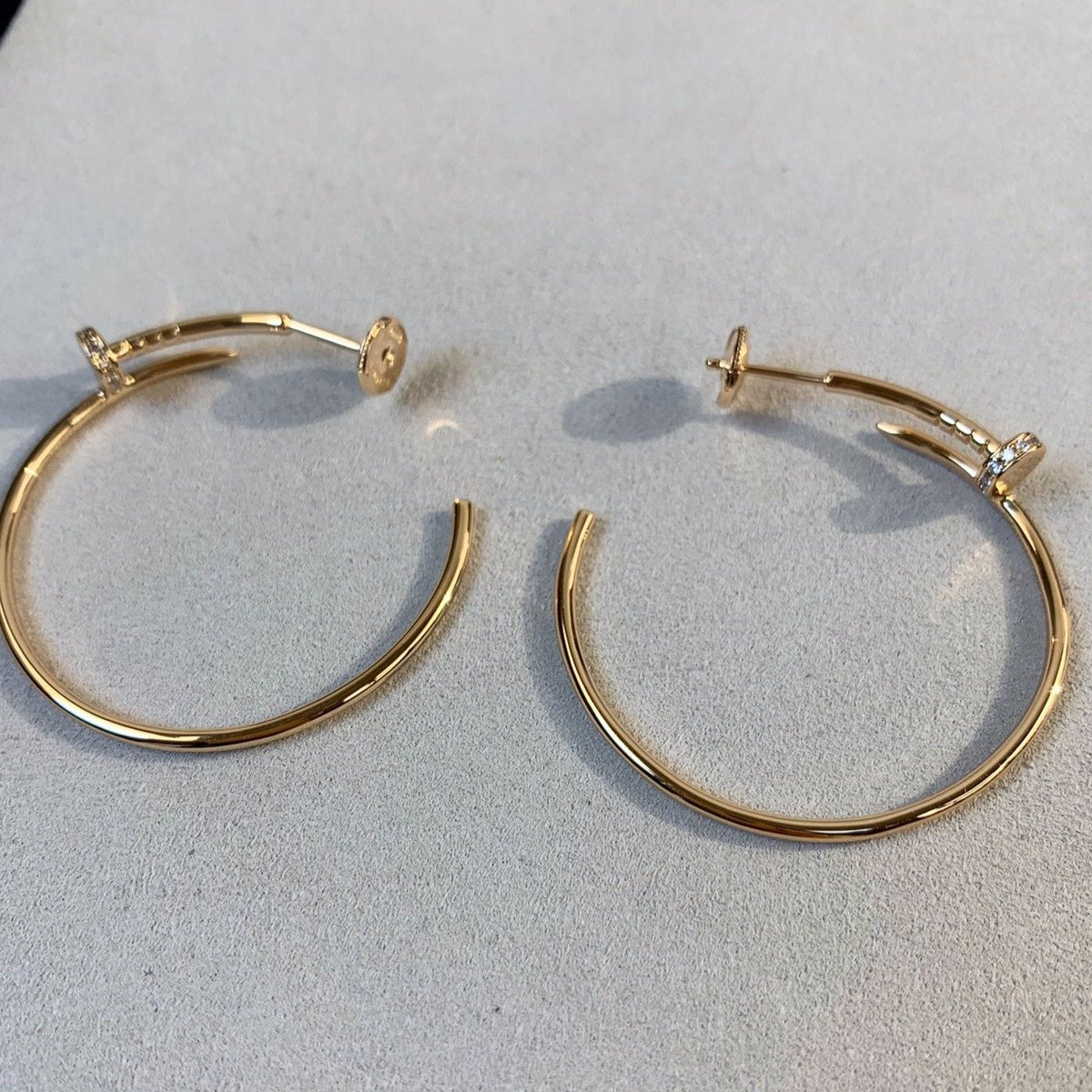 ¡®AuraJewelry¡¯JUSTE EARRINGS GOLD DIAMONDS 1.8MM