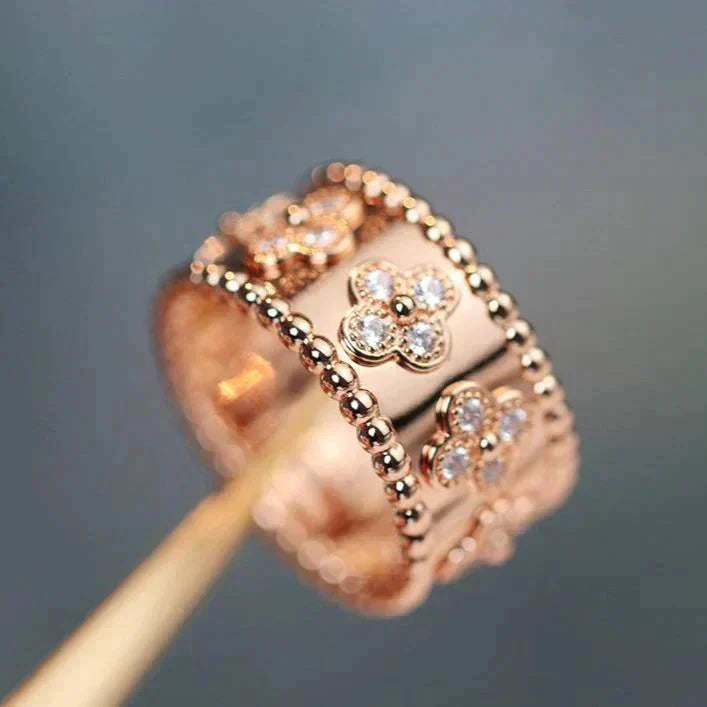 ¡®AuraJewelry¡¯CLOVER KALEIDOSCOPE RING 10MM