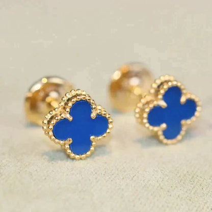 ¡®AuraJewelry¡¯CLOVER MINI 9.5MM TURQUOISE EARRINGS