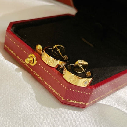 ¡®AuraJewelry¡¯LOVE EARRINGS 5.7MM 2 DIAMONDS