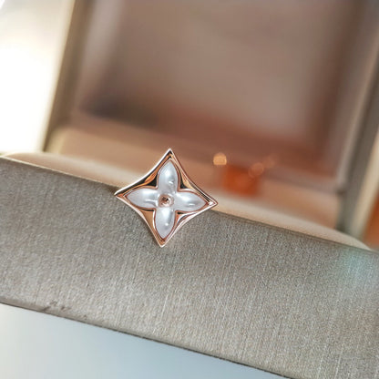 ¡®AuraJewelry¡¯STAR MOP PINK GOLD EARRINGS