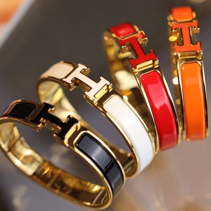 ¡®AuraJewelry¡¯H BRACELET 12MM GOLD
