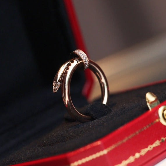 ¡®AuraJewelry¡¯JUSTE RING 2.65MM PINK GOLD DIAMOND