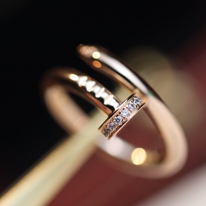 ¡®AuraJewelry¡¯JUSTE RING 2.65MM PINK GOLD DIAMOND