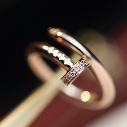 ¡®AuraJewelry¡¯JUSTE RING 2.65MM PINK GOLD DIAMOND