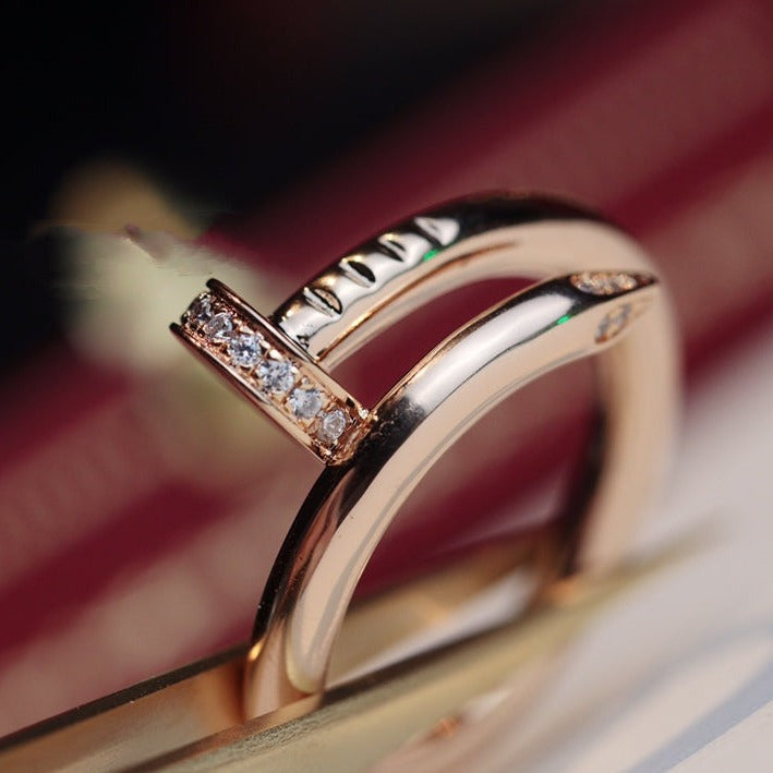 ¡®AuraJewelry¡¯JUSTE RING 2.65MM PINK GOLD DIAMOND