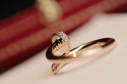¡®AuraJewelry¡¯JUSTE RING 2.65MM PINK GOLD DIAMOND