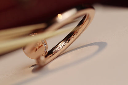 ¡®AuraJewelry¡¯JUSTE RING 2.65MM PINK GOLD DIAMOND