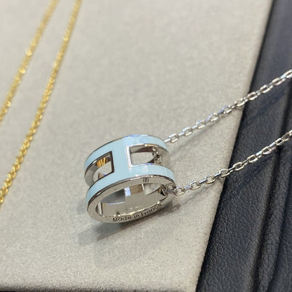 ¡®AuraJewelry¡¯POP H LIGHT BLUE NECKLACE