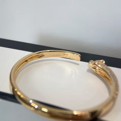 ¡®AuraJewelry¡¯PANTHERE GOLD DIAMOND OPEN BRACELET