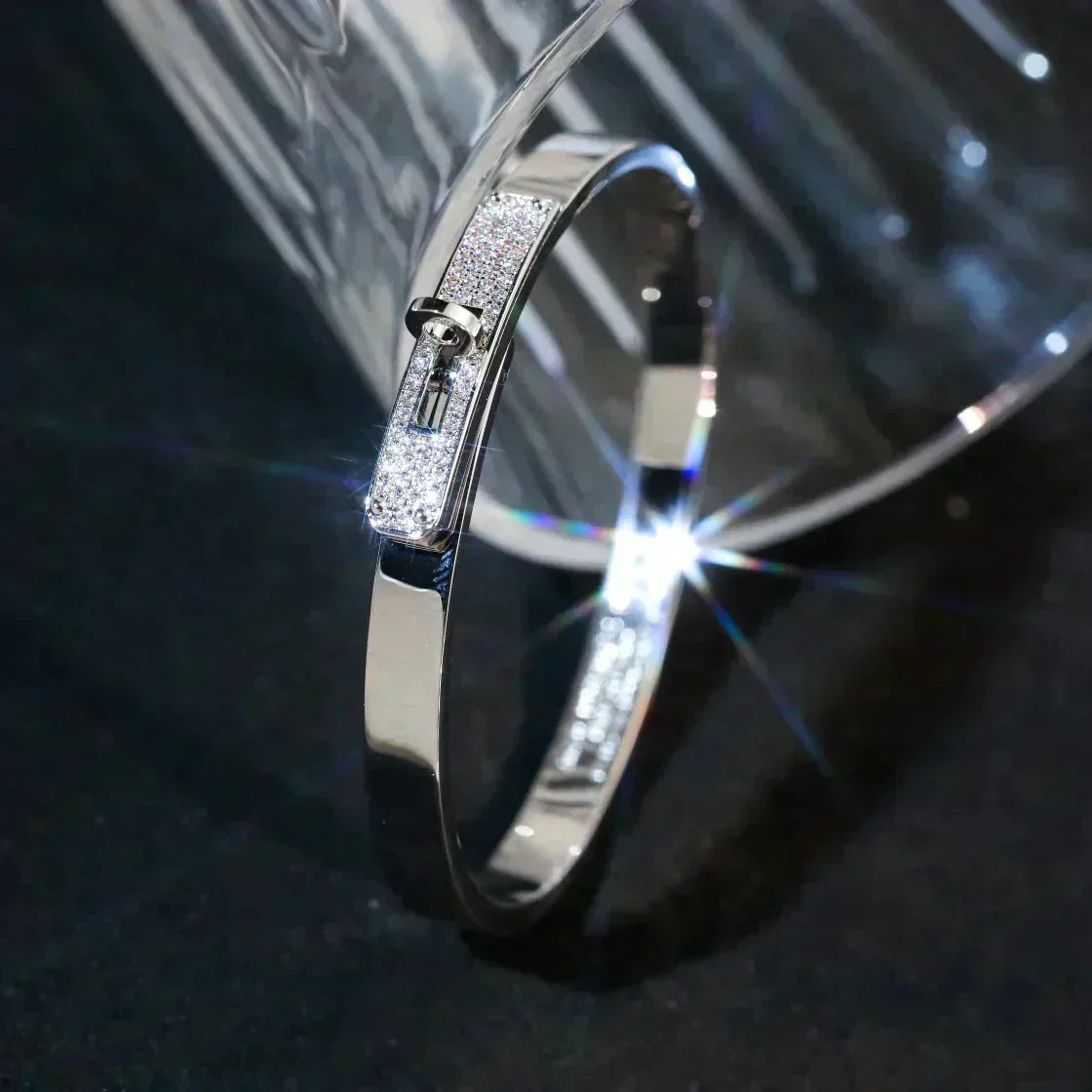 ¡®AuraJewelry¡¯KELLY SILVER DIAMOND BRACELET