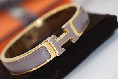 ¡®AuraJewelry¡¯H BRACELET 12MM BROWN