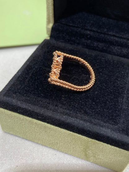 ¡®AuraJewelry¡¯CLOVER RIVERSIBLE ROSE GOLD RING
