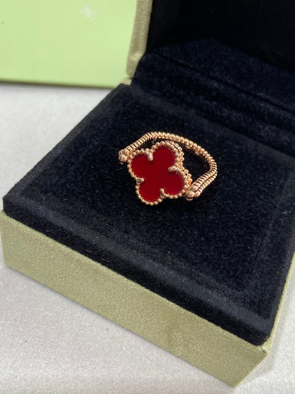 ¡®AuraJewelry¡¯CLOVER RIVERSIBLE ROSE GOLD RING