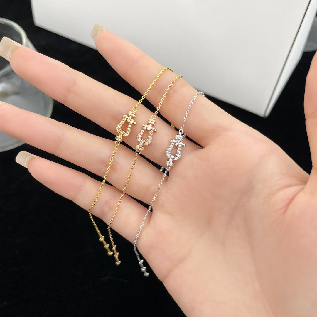 ¡®AuraJewelry¡¯FORCE 10 FULL DIAMOND BUCKLE CHAIN LINK MINI MODEL