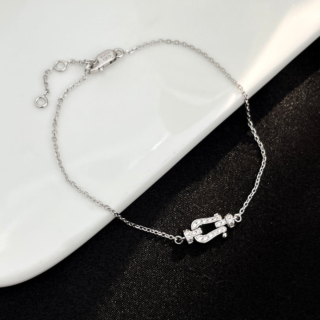 ¡®AuraJewelry¡¯FORCE 10 FULL DIAMOND BUCKLE CHAIN LINK MINI MODEL